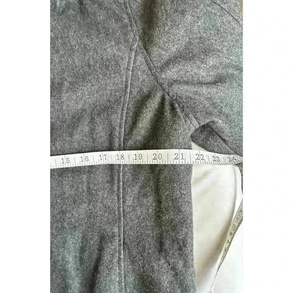 Men’s Wool Blend BKE Grey Pea Coat Slim Fit Medium W/Removable Hood. Heavy, Warm - Picture 16 of 16